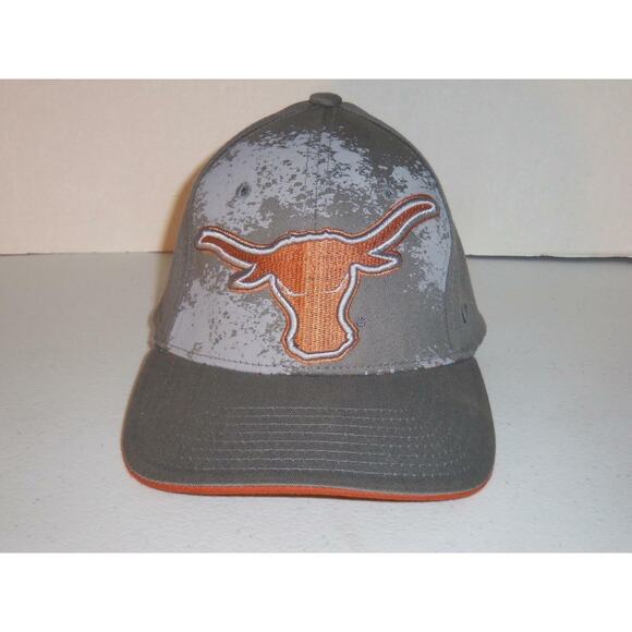 Texas Longhorns Hat Cap Gray Zephyr Z Fit Small Medium -121813 - Picture 1 of 4